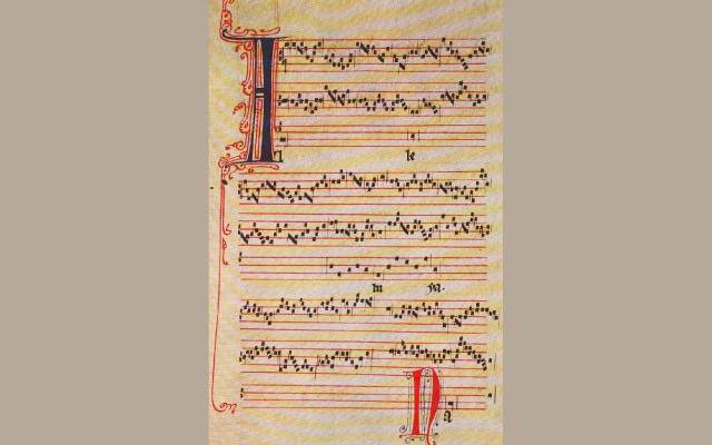 Gekopieerd manuscript van Perotin's Alleluia Nativitas