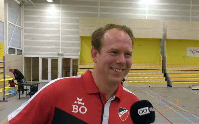verliezend coach Bart Oosting