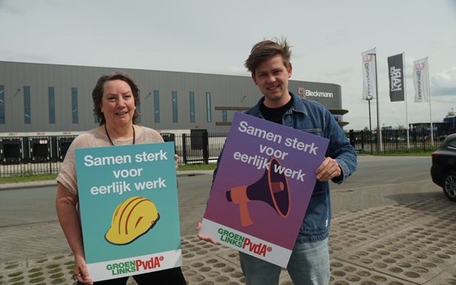 Actie tegen uitbuiting bij magazijn Bleckmann